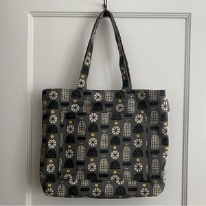 Stylish Gray and Yellow Tote Bag